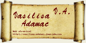 Vasilisa Adamac vizit kartica
